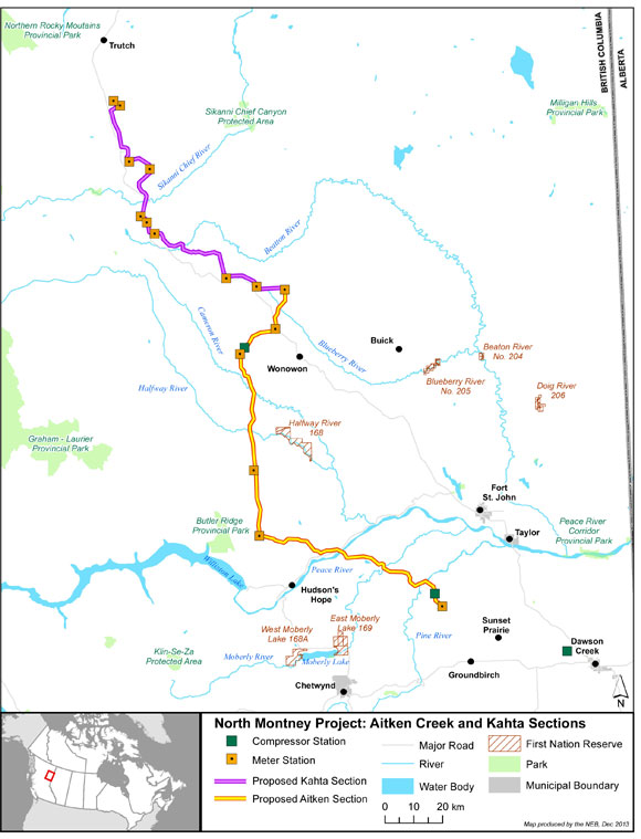 North Montney Project: Aitken Creek and Kahta Sections