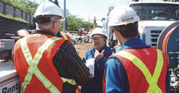 NEB Inspector speaks to two workers