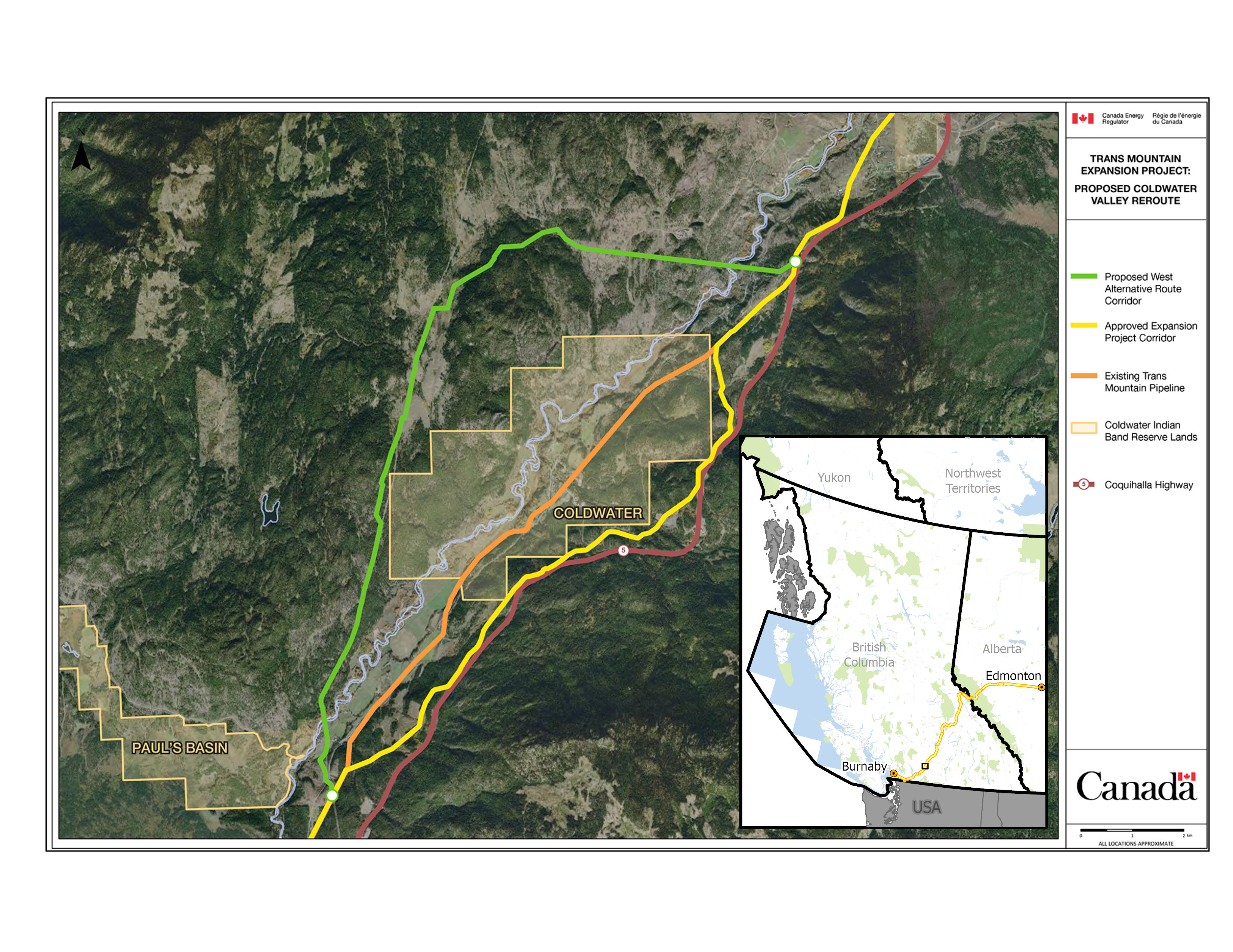 Trans Mountain Expansion Project: Proposed Coldwater Valley Reroute