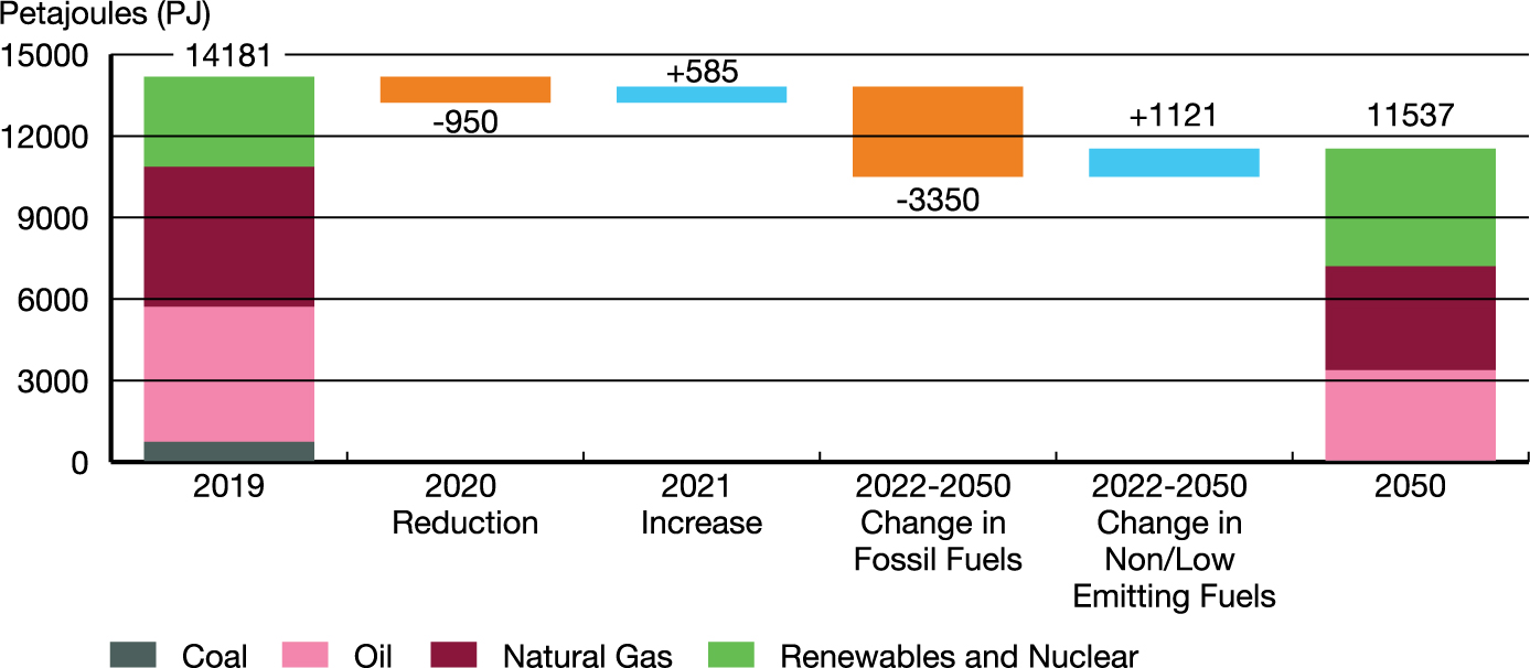Primary Energy Demand: Short Term and Long Term Changes