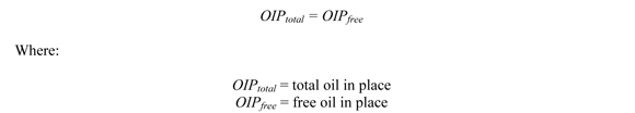 Equation used to estimate Montney unconventional oil in British Columbia