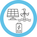 Solar Panel, Offshore Renewables, and Battery