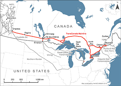 Map – TransCanada Mainline