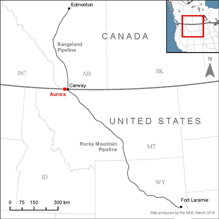 Aurora pipeline system map