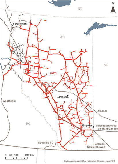 Carte – Pipeline de Nova Gas Transmission