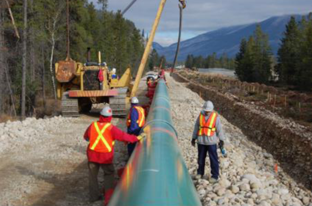 Activités de construction de pipelines