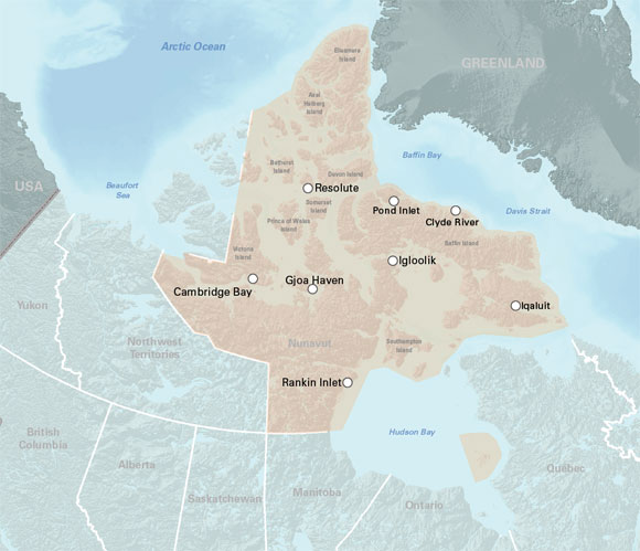 Figure 3: Nunavut Settlement Area