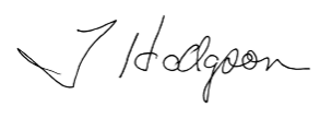 Signature of The Honourable Tim Hodgson, P.C., M.P.