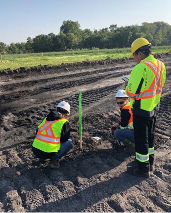 Indigenous Monitor with CER Inspection Officers in the field