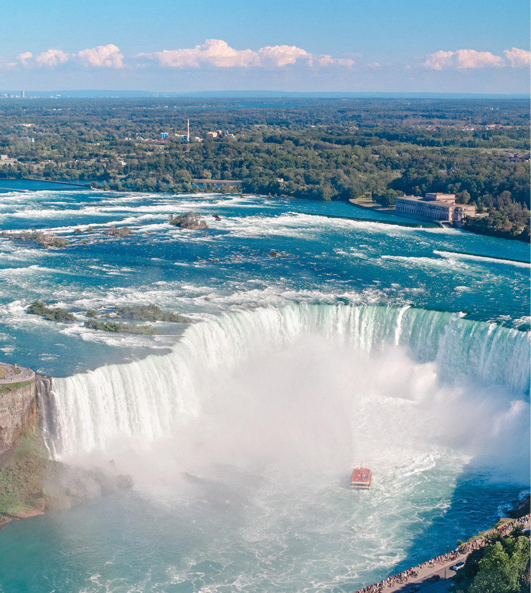 Aerial view of Niagara Falls