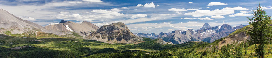 panoramic mountain scape