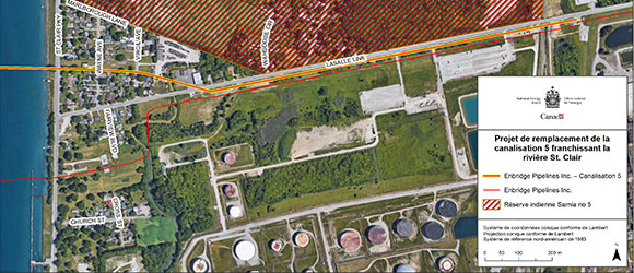 Pipelines Enbridge Inc. – Projet de remplacement de la canalisation 5 franchissant la rivière St. Clair