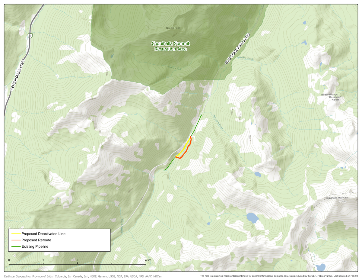 Trans Mountain Pipeline ULC – Coquihalla Crossing No. 10 Replacement Project map