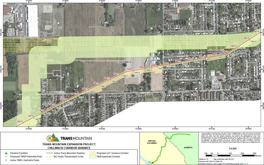 Chilliwack BC Hydro Route Realignment