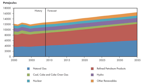 Figure 3.6 - Primary Energy Demand, by Fuel