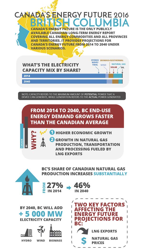 Infographic of key findings for British Columbia