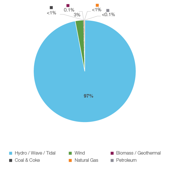 Figure 13: Electricity Generation by Fuel Type, 2018