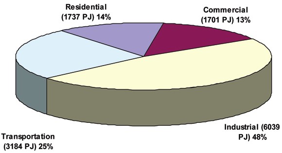 Figure 1: Secondary Energy End-Use Demand Shares (2004)