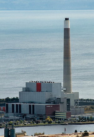 Photo of the Thunder Bay Generating Station.