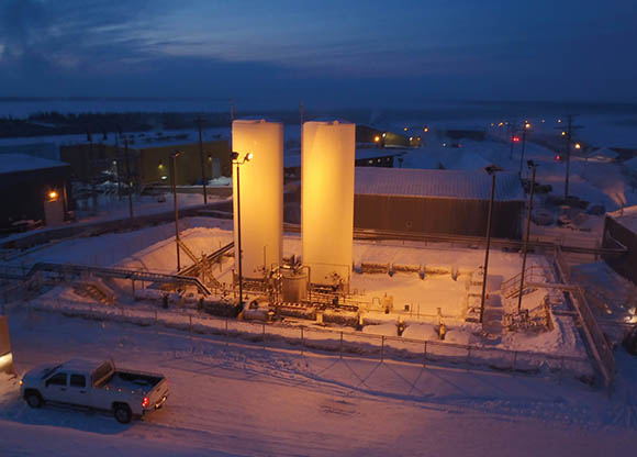 Figure 23 : Installation de stockage de GNL de la NTPC à Inuvik