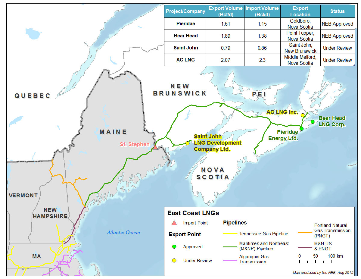CER – Market Snapshot: East Coast LNG Projects Tackle Competition