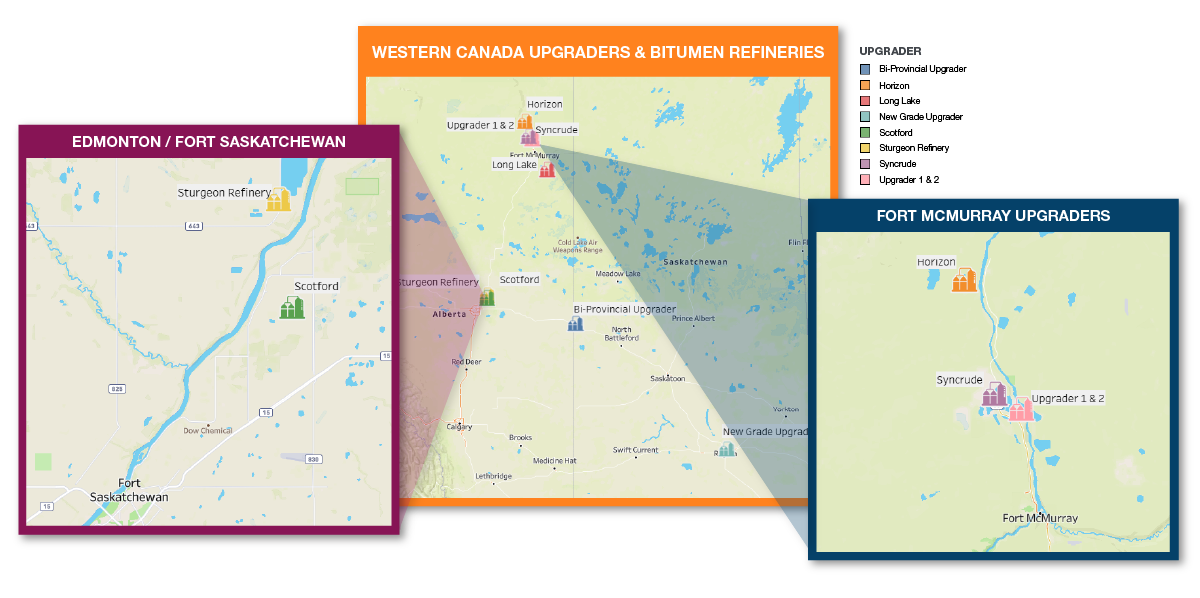 Western Canada’s upgraders and bitumen refineries