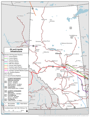 Figure 3: Crude Oil Infrastructure Map