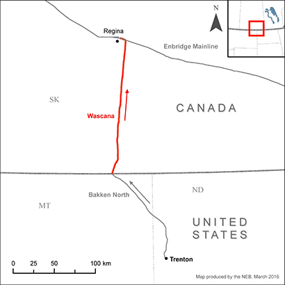 Map – Wascana Pipeline