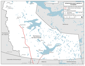 Figure 3 : Carte des infrastructures du pétrole brut