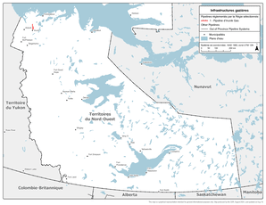 Figure 4 : Carte des infrastructures du gaz naturel