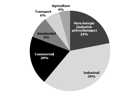 Figure 3.1 - Demande de propane par secteur au Canada, 2012