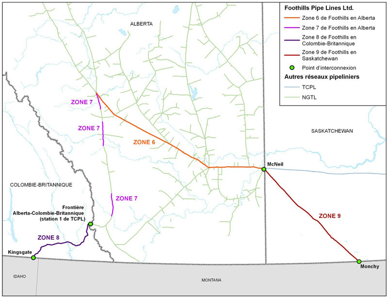 Figure 4: Réseau Foothills
